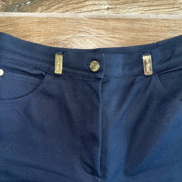 ST JOHN Sport by Marie Gray Pants Navy Blue Straight Leg Size 4 - Picture 4 of 4
